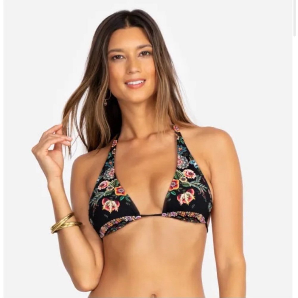 Johnny Was Ari Halter String Bikini Top , Size XS, NWT